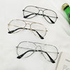 Kedun Korean Style Eyeglass Frames, Fashionable Retro Flat Lenses, Aviator and Pilot Glasses 3026