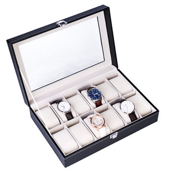 Cross-border hot selling watch box 6 10 12 20 24 watch Wen play storage box in stock wholesale