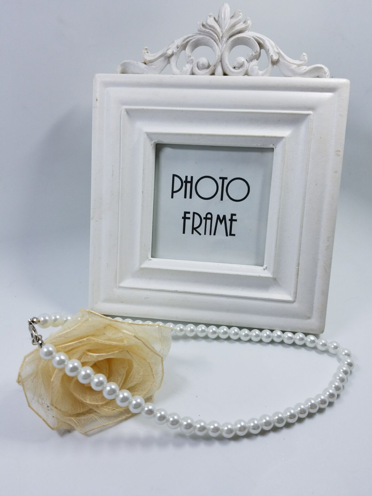 女款玻璃仿珍珠短项链百搭珍珠饰品DIY毛衣链锁骨韩版潮流国风