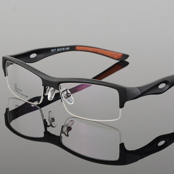 Men's Glasses Frame Sports Half-Rim Glasses Frame Factory Direct Sales Half-Rim Sports Flat Glasses Glasses