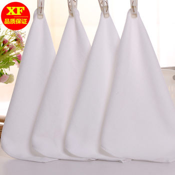 25X25 Microfiber White Disposable Hotel Absorbent Small Towel Absorbs Water and Does Not Shed Lint Soft Square Towel