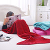 New Summer Imitation Cashmere Blanket Mermaid Blanket Office Sofa Blanket Thickened Knitted Air Conditioning Blanket Mattress