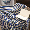 New Gift Blanket Jacquard Blanket Cotton Geometry Knitted Blanket Lunch Break Double-sided Air-conditioning Blanket