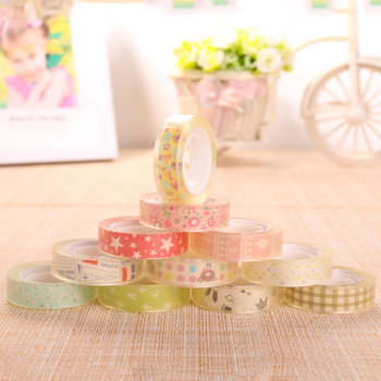 Factory Direct Crystal stationery tape transparent tape wholesale student office tape gift decorative toy tape