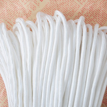 White Nylon Core-Spun Rope 2-22mm Factory Direct Sales Clothesline Tent Rope Truck Binding Rope Wear-Resistant Braided Rope