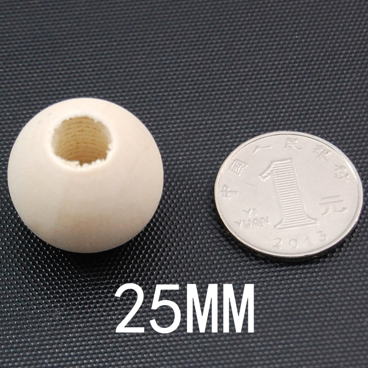 DIY饰品配件 大孔圆木珠 散珠 流苏包包配饰 木质工艺品批发