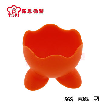 Factory hot-selling fine semicircular boiled egg tray silicone egg tray with feet egg cooker silicone creative new product