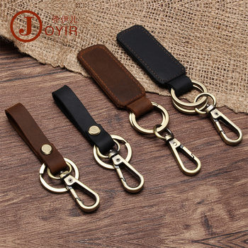Original Handmade Genuine Leather Keychain, Retro Cowhide Car Creative Small Gift Crafts Key Bag, Cross-Border Hot Selling