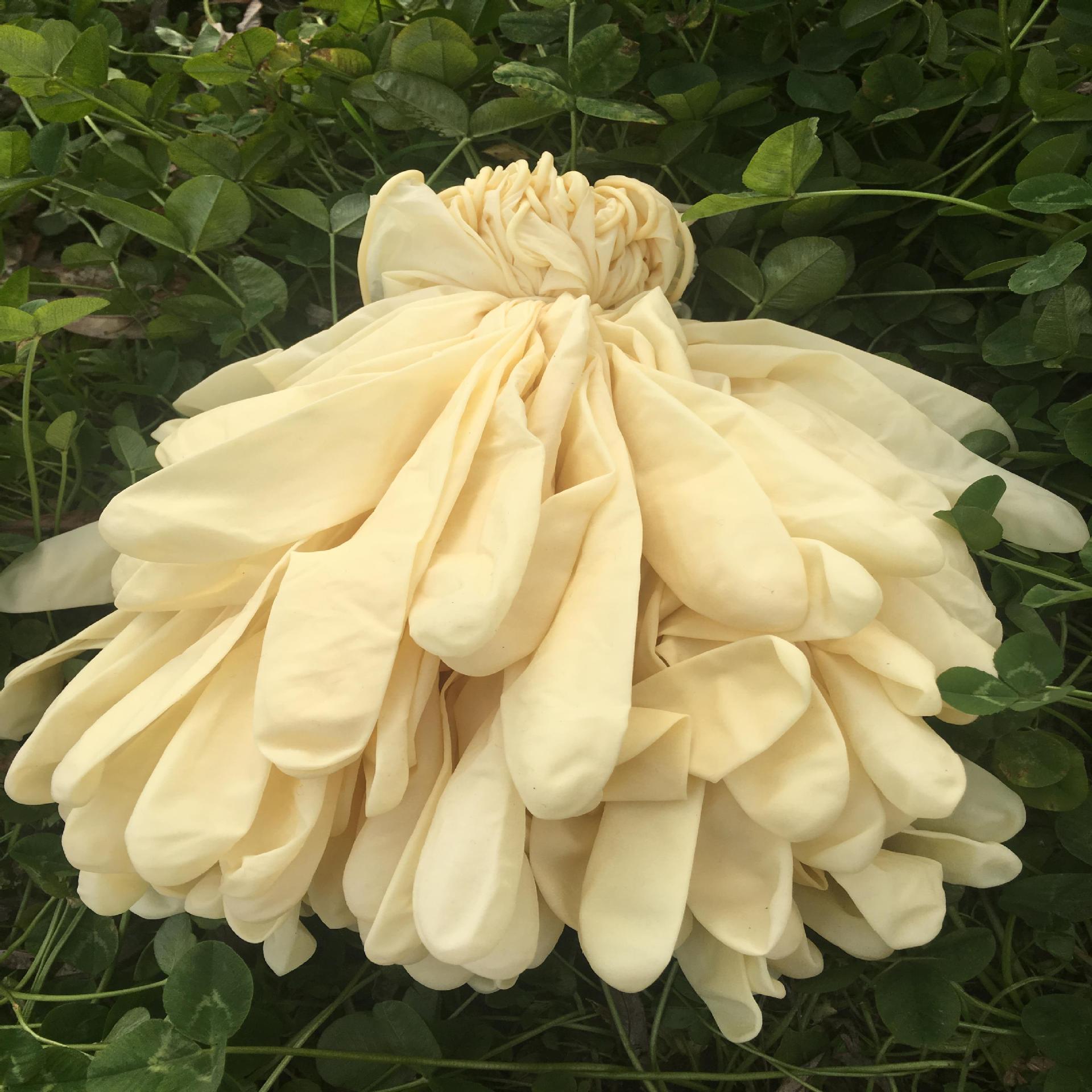 Brand New Thickened Yellow 12inch Waterproof Acid and Alkali Resistant Chemical Gloves Disposable Latex Gloves for Left and Right Hands