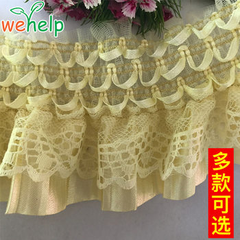 Ready Supply of Elastic Pleated Lace Flowers, Simulated Lace Pleats, Fashionable Curtains, Toys, DIY Decorative Accessories