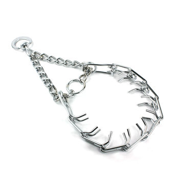 Detachable Stimulation Collar Dog Training Chain Collar Collar Metal Iron Dog Necklace Pet Supplies Manufacturer Ready Stock