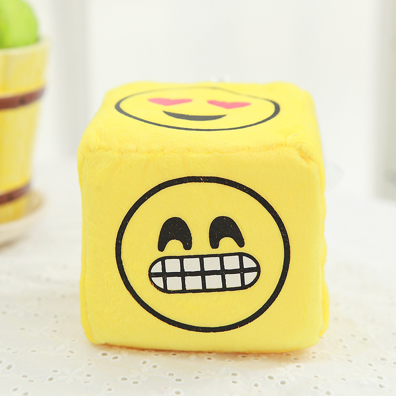 毛绒骰子抓机玩具吸盘挂件 卡通色子创意礼物 厂家批发