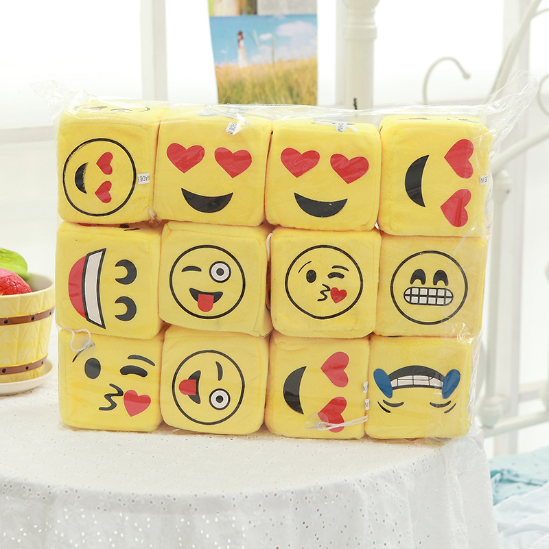 毛绒骰子抓机玩具吸盘挂件 卡通色子创意礼物 厂家批发