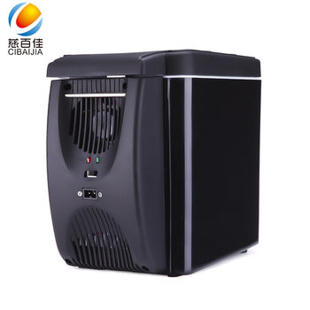 6L Convenient Car Refrigerator Small Mini Refrigeration Mini Refrigerator Car Refrigerator Single Car Cold and Hot Box