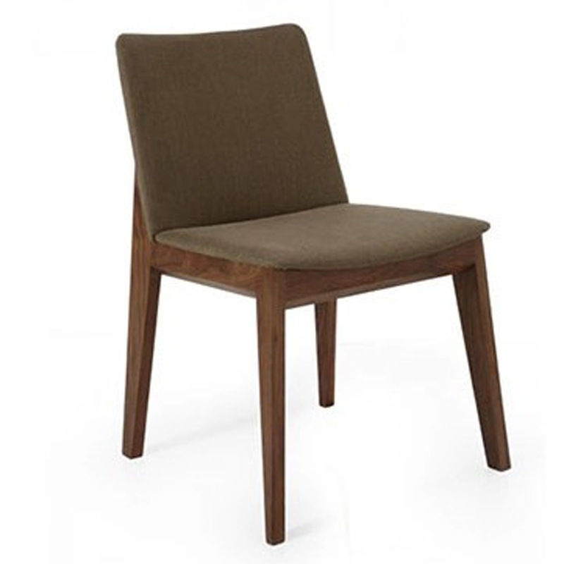 北欧复古实木餐椅现代简约布艺椅子咖啡馆桌椅茶餐厅桌椅组合