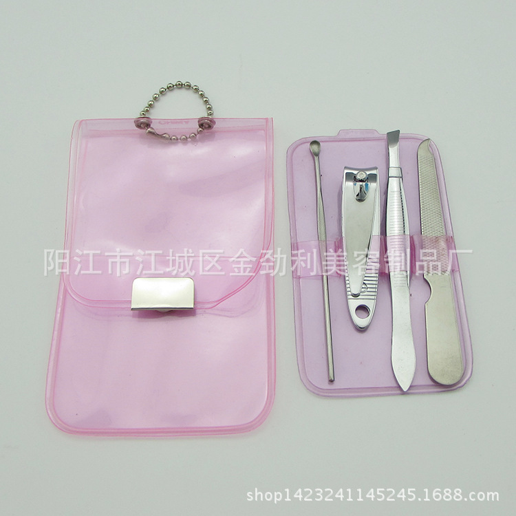 Factory direct PVC nail clippers set nail set four-piece nail clippers gift set Gift Promotion