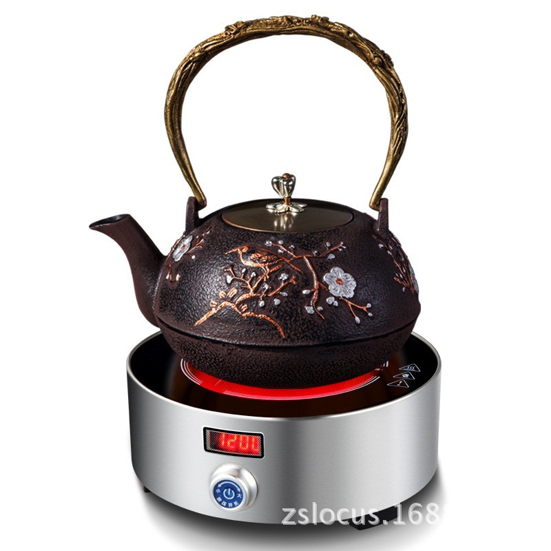 Manufacturer Wholesale Nuojishi L3 Electric Tea Boiling Water Boiling Tea Set Moxa Instrument Light Wave Household Small Electric Ceramic Stove