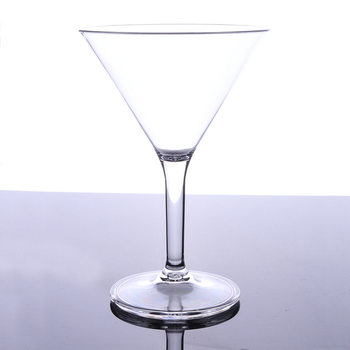 Cocktail glass plastic goblet bar KTV red wine glass champagne glass acrylic wine glass triangle glass for foreign trade