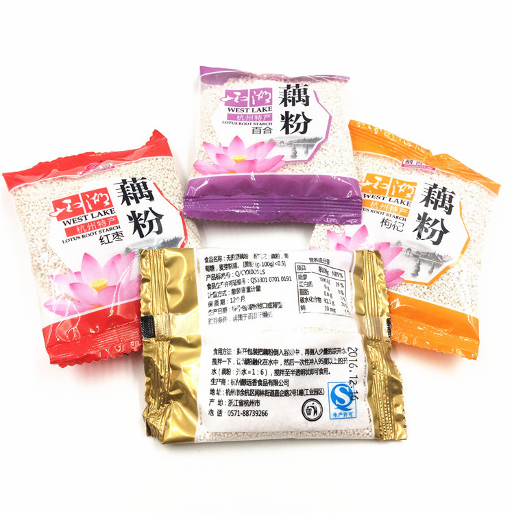 Multi-province postage mellow garden west lake sucrose-free osmanthus lotus root starch 5 flavors for selection independent small bag weighing a bag of 2.50kg