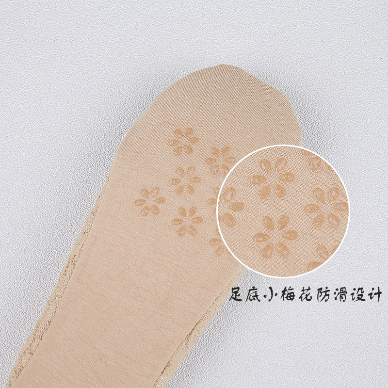 蕾丝船袜女夏薄款防滑不掉跟隐形袜子女款夏季浅口花边袜套诸暨