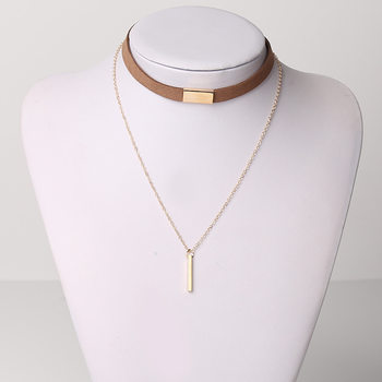 European and American Amazon Ins Retro Style Metal Pendant Necklace Korean Velvet Tassel Necklace Choker Jewelry