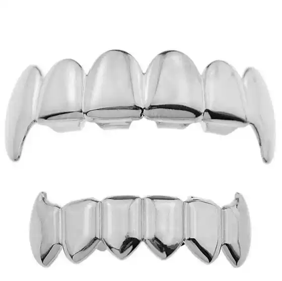 Amazon Temu Hot-Selling Halloween Hip-Hop Gold Teeth Grillz Decorative Dental Braces Manufacturer Wholesale