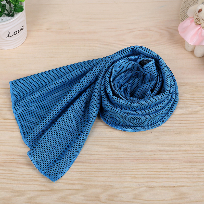 Cross-Border Cold Feeling Ice Towel Sports Towel Ice Cooling Towel Magic Cooling Towel Heatstroke Prevention and Cooling Fitness Towel Printed with Logo