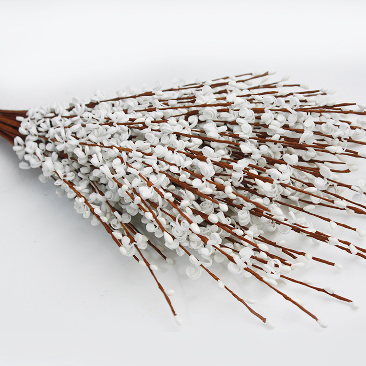 新款仿真草花跨境供应pe泡沫面珠草花气氛布置装饰花多色可选批发