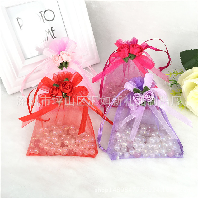 Perfume Lily gauze bag // Korean Tulip bow gauze bag/Candy Bag candy box gift packaging bag drawstring