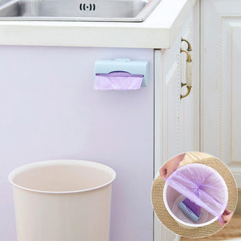 Q Colorful Wall-Mounted Garbage Bag Storage Box Kitchen Plastic Bag Extraction Box Storage Box