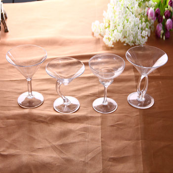 Acrylic plastic goblet Bar Club dedicated acrylic cocktail glass wine cup wholesale