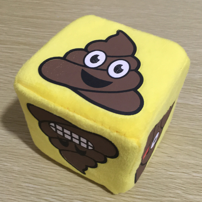 毛绒骰子抓机玩具吸盘挂件 卡通色子创意礼物 厂家批发