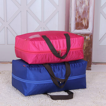 Factory foreign trade handbag quilt storage bag Oxford cloth moving bag storage box extra large clothes finishing bag