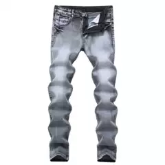 Men's Trade light gray Stretch Jeans Slim Fit AliExpress Amazon Men's Denim Pants 615
