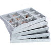 Spot wholesale ice fleece large jewelry box jewelry plate ring earrings display box jewelry box jewelry storage box