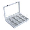 Spot wholesale ice fleece large jewelry box jewelry plate ring earrings display box jewelry box jewelry storage box