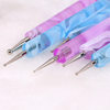 Cross-Border Wearable Manicure Pen Blue Wave Rod Acrylic Double-Head Dot Needle Set Dot Pen Factory Wholesale