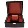 High-grade glossy paint flip red wood grain watch box paint wooden watch box watch box