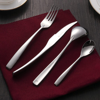 Steak Knife and Fork Western food stainless steel tableware thickened hotel 222Cosmapolitan knife, fork and spoon suit