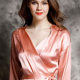 2026 New Silk Pajamas Women's Spring and Summer Simple Pajamas Long Sleeves 100% Silk Home Clothes Bathrobe Robe
