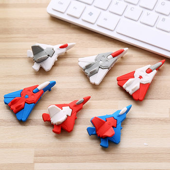 Aircraft shape eraser cartoon eraser primary school students learning supplies small gifts cartoon rubber stationery