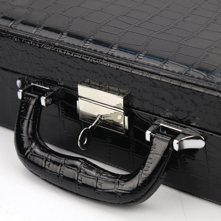36 Portable Watch Case Crocodile Pattern PU Leather Watch Display Box Storage Box Stall Props