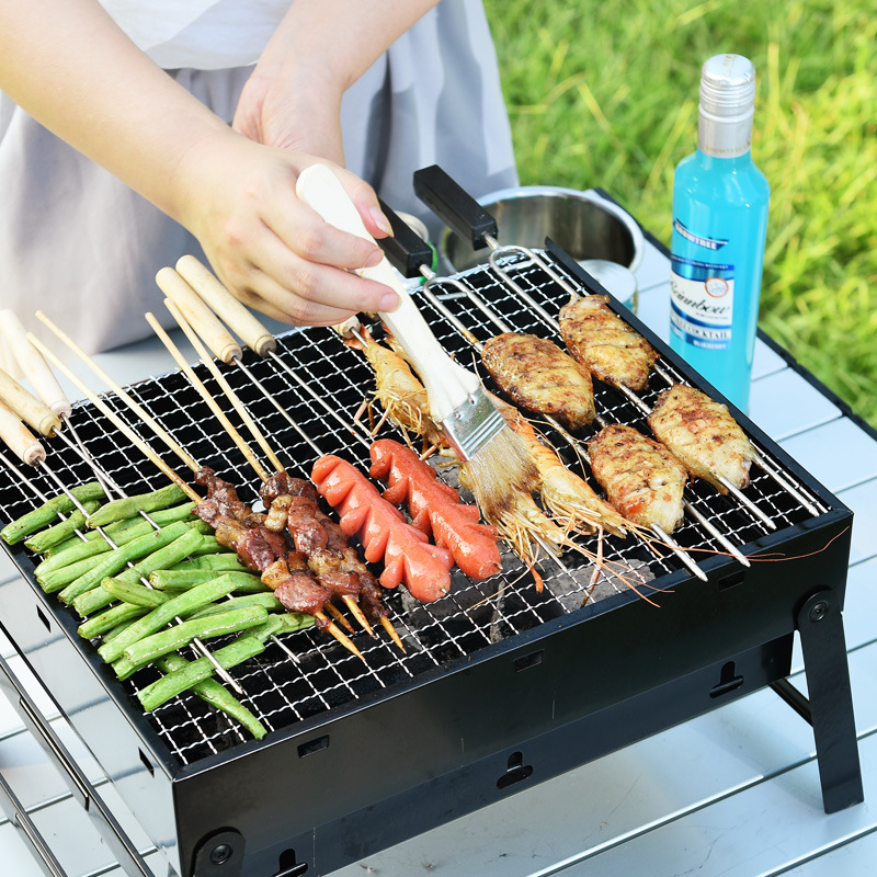 In stock wholesale baking brush seasoning brush barbecue tools food pig brush oil brush wooden handle brush batch order