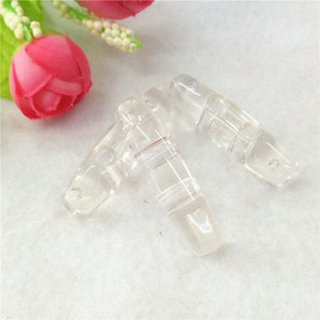 Factory spot double hole transparent acrylic olive buckle windbreaker coat children's clothing horn buckle tent bag buckle