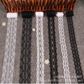 Non-elastic lace clothing accessories curtain lace black and white lace decorative accessories lace wide factory direct sales