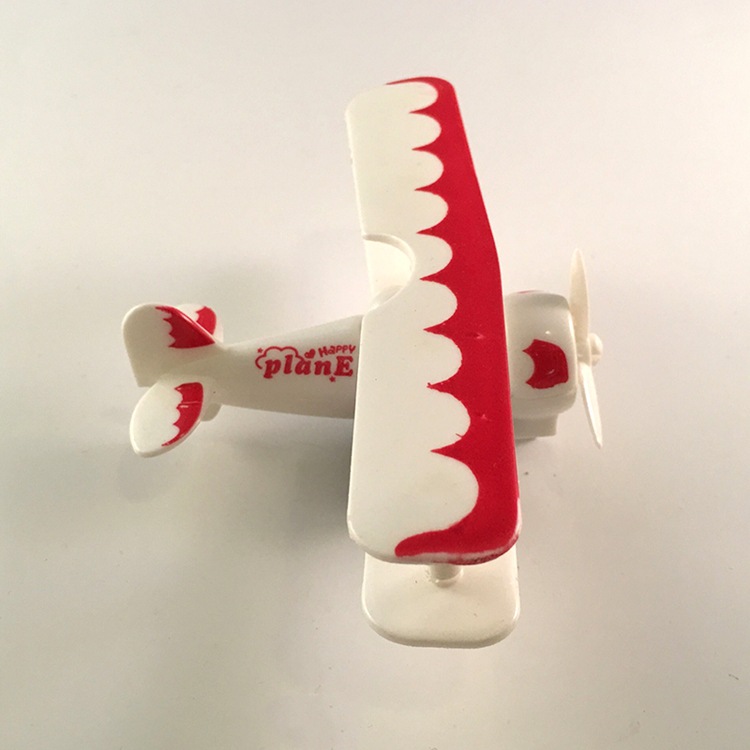 儿童玩具 礼品玩具飞机模型 回力卡通双层小飞机学校周边热卖摆件