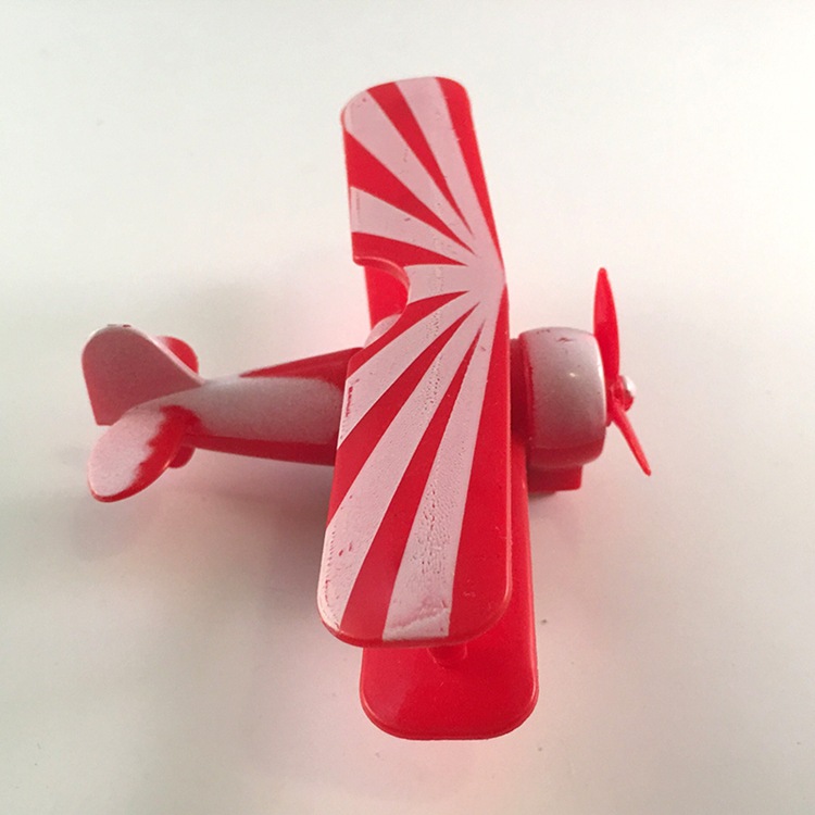 儿童玩具 礼品玩具飞机模型 回力卡通双层小飞机学校周边热卖摆件
