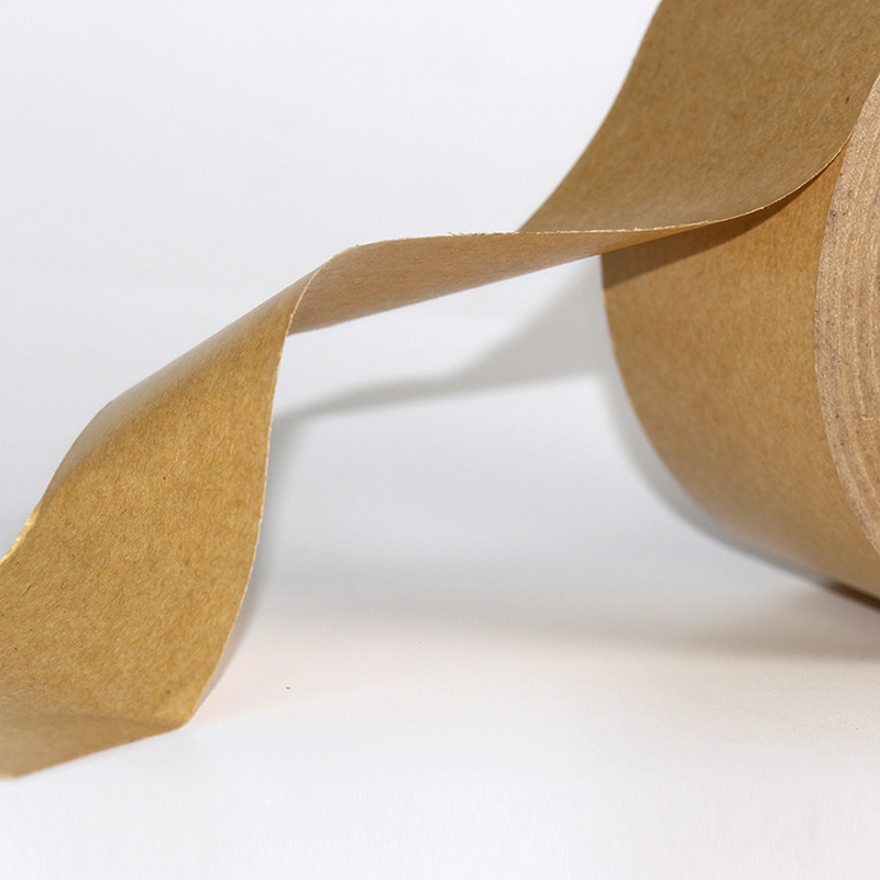 Factory Direct Sales Yilin Kraft Paper Tape Self-Adhesive Sealing Tape Water-Free Kraft Paper Tape Wholesale Sealing High Adhesion