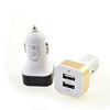 New multifunctional car charging head metal double USB port car charging head 2A car charger manufacturer