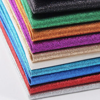 PU artificial leather pearl powder grit imitation leather fabric accessories leather handmade DIY glitter powder grit